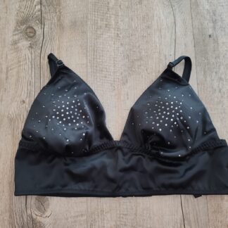 Victoria's Secret braleta neagra lucioasa mar M