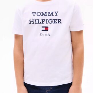 Tommy Hilfiger tricou alb logo