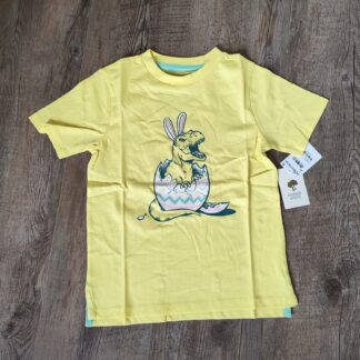 Tricou bumbac t-rex galben