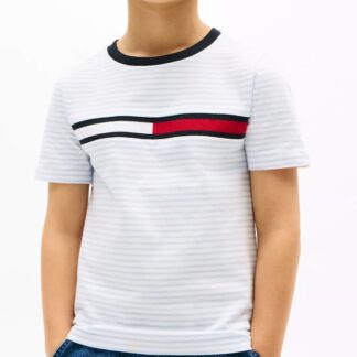 Tommy hilfiger - tricou bumbac in dungi albastre