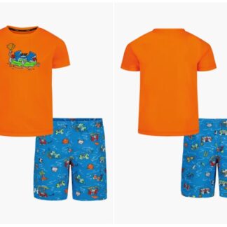 Under Armour set costum de baie tricou si pantaloni scurti de baie portocaliu