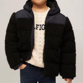 Tommy Hilfiger geaca groasa de iarna sherpa si nylon unisex