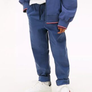 Tommy Hilfiger pantaloni bumbac pull-on navy