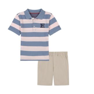 Tommy Hilfiger set tricou polo si pantaloni scurti