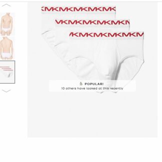 Michael Kors set 3 perechi chiloti bumbac