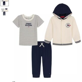 Tommy Hilfiger set 3 piese cu jacheta alba