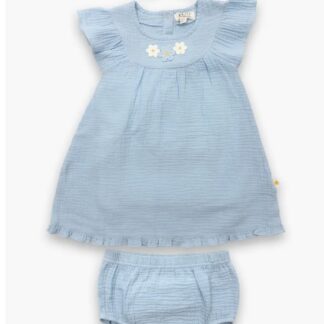 set rochie bumbac organic si ochelari de soare