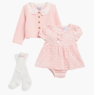 Nicole Miller Cardigan & Bodysuit Dress Set