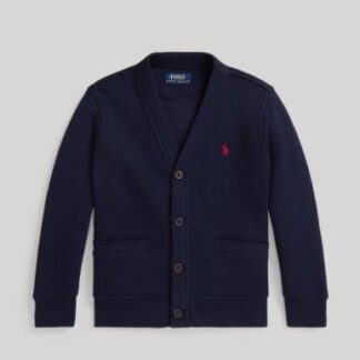 Ralph Lauren Fleece V-Neck Cardigan navy