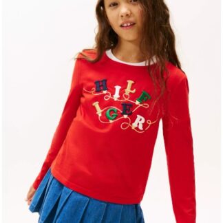 Tommy Hilfiger - bluza bumbac cu imprimeu brodat -