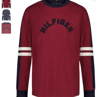 Tommy Hilfiger bluza cu maneca lunga visiniu/navy