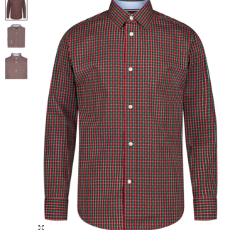 Tommy hilfiger camasa carouri rosu/verde