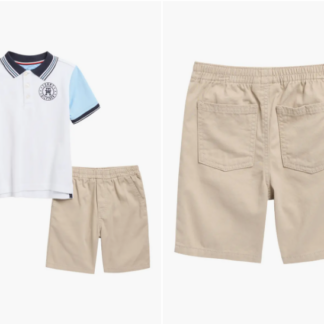 Tommy Hilfiger se tricou polo si pantaloni scurti