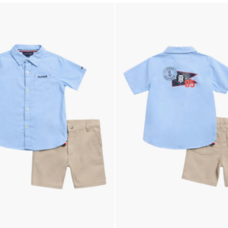 Tommy Hilfiger set camasa si pantaloni scurti