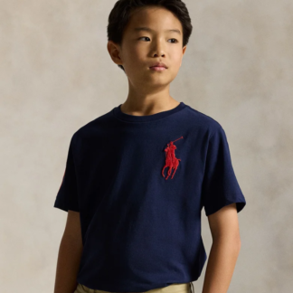 Ralph Lauren tricou baieti navy bumbac