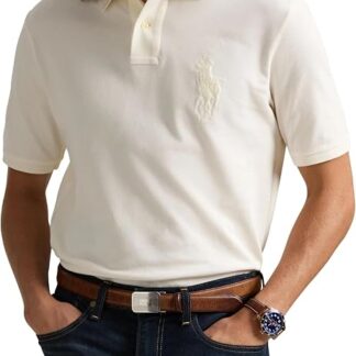 Ralph Lauren tricou polo calut alb