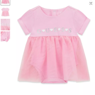 Guess rochie tull roz