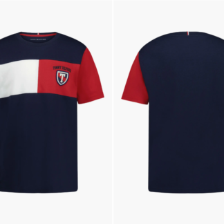 Tommy Hilfiger tricou rosu bleumarin
